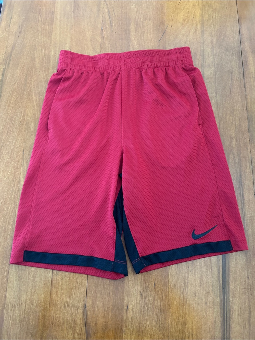 Nike Athletic Shorts Red with Black,  Boys size XL